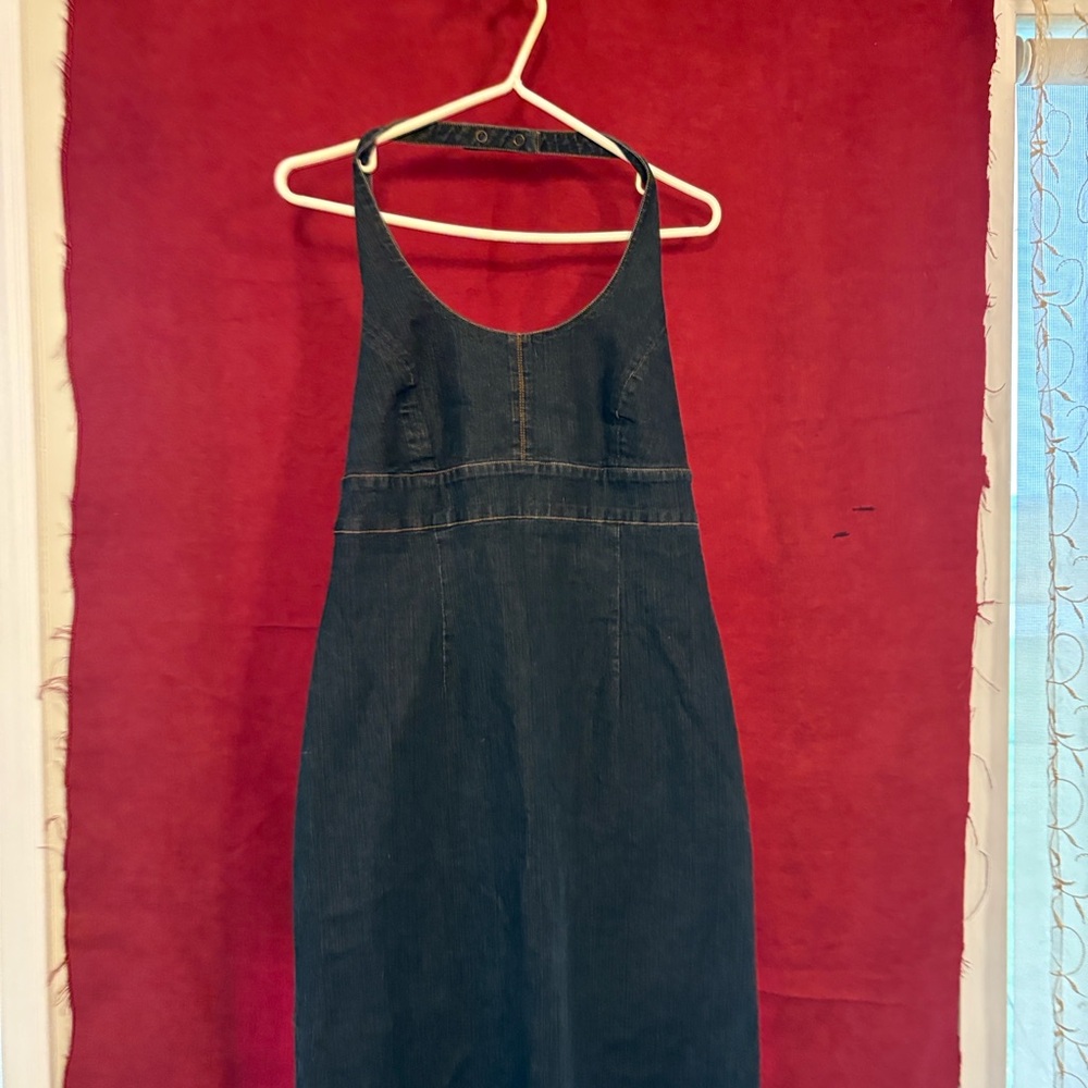 Smart Set Dark Denim Halter Top dress size 13